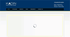 Desktop Screenshot of kadinfootandankle.com