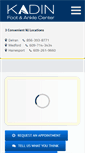 Mobile Screenshot of kadinfootandankle.com